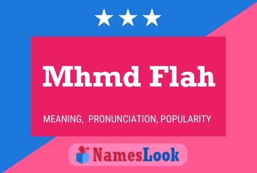 Mhmd Flah Name Poster