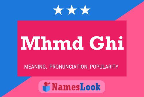 Mhmd Ghi Name Poster