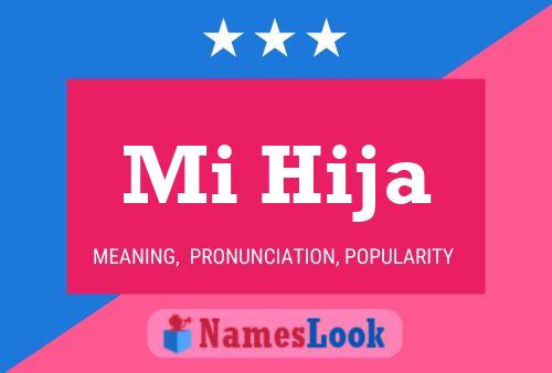 Mi Hija Name Poster