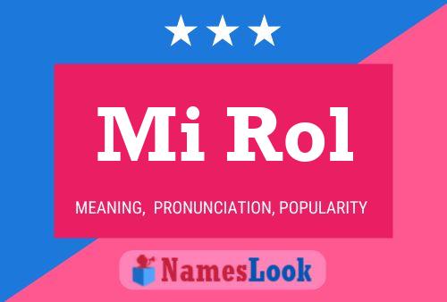 Mi Rol Name Poster