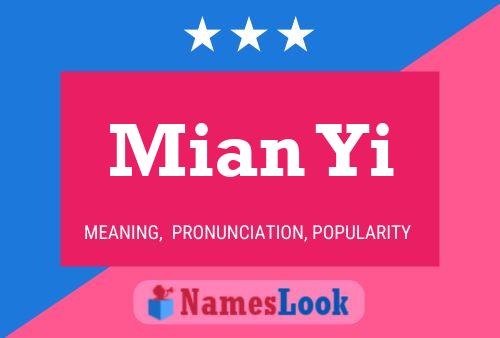 Mian Yi Name Poster