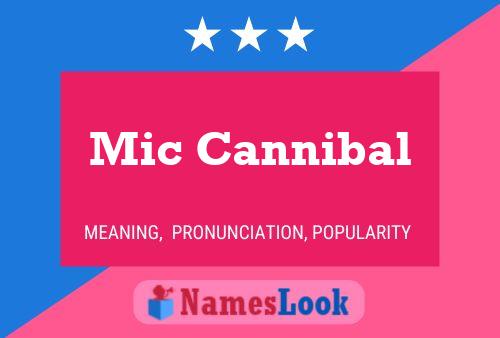 Mic Cannibal Name Poster