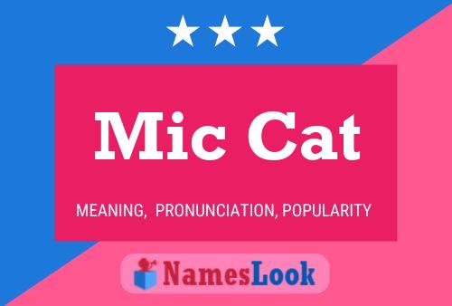 Mic Cat Name Poster