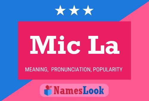 Mic La Name Poster