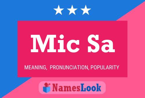 Mic Sa Name Poster