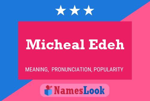 Micheal Edeh Name Poster