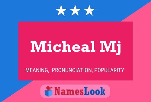 Micheal Mj Name Poster