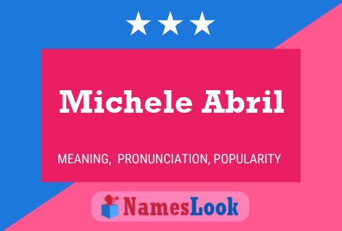 Michele Abril Name Poster