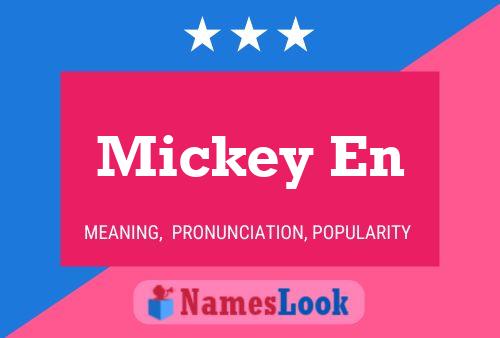 Mickey En Name Poster