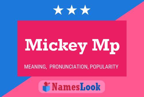 Mickey Mp Name Poster