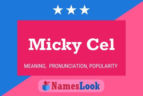 Micky Cel Name Poster