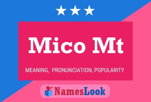 Mico Mt Name Poster