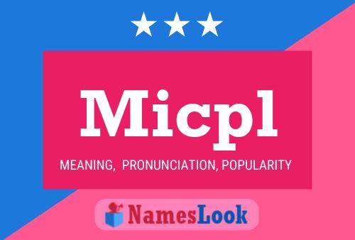 Micpl Name Poster