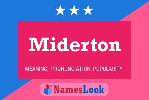 Miderton Name Poster