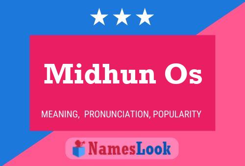 Midhun Os Name Poster