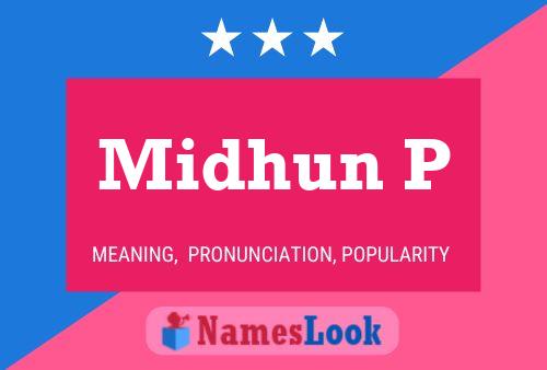 Midhun P Name Poster