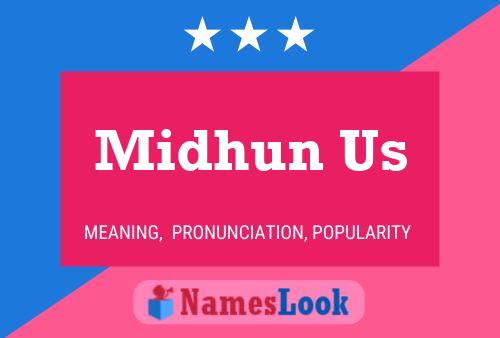 Midhun Us Name Poster