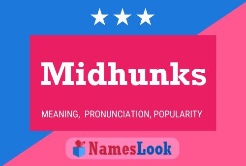 Midhunks Name Poster