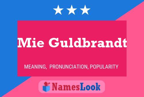 Mie Guldbrandt Name Poster