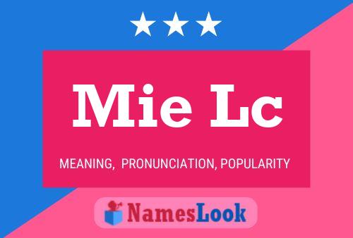 Mie Lc Name Poster