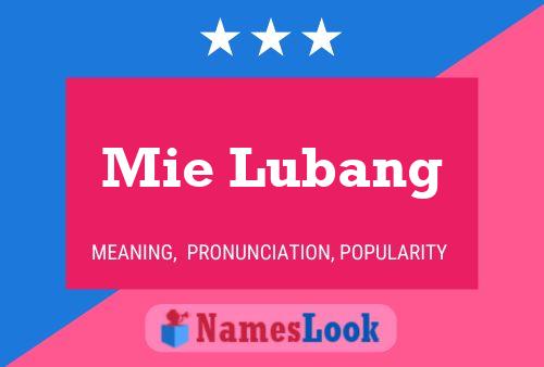 Mie Lubang Name Poster