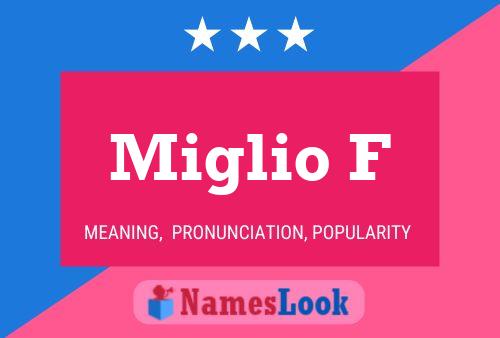 Miglio F Name Poster