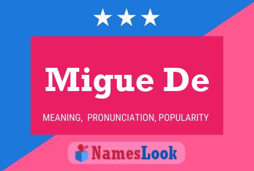 Migue De Name Poster