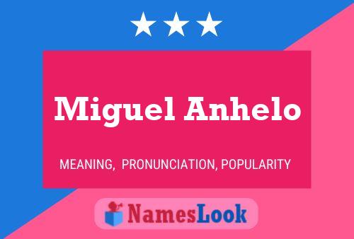 Miguel Anhelo Name Poster