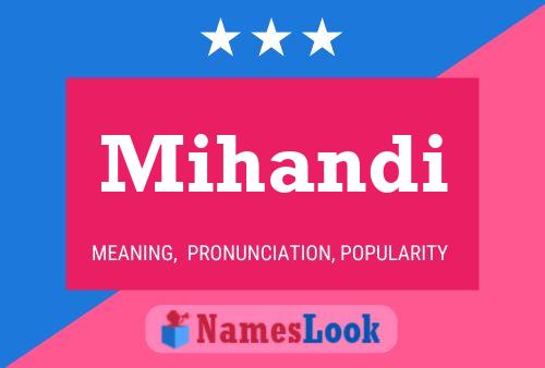 Mihandi Name Poster