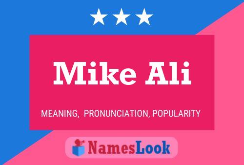 Mike Ali Name Poster