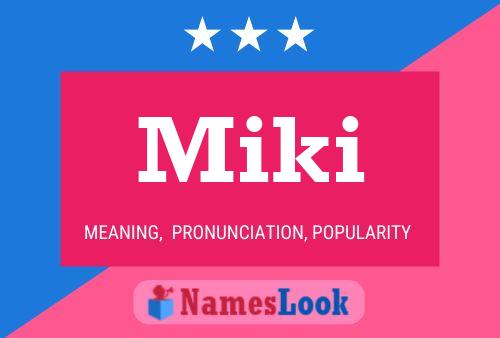 Miki Name Poster