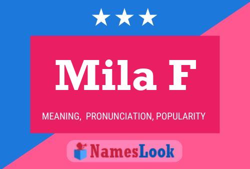 Mila F Name Poster