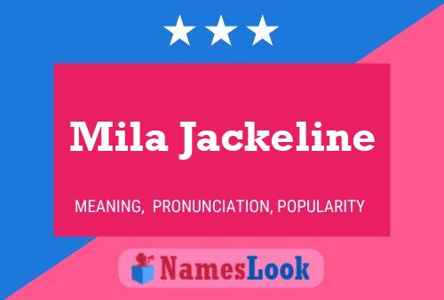 Mila Jackeline Name Poster