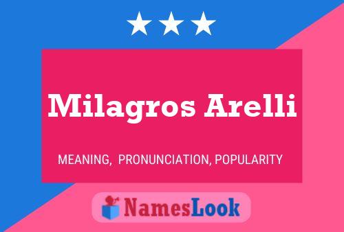 Milagros Arelli Name Poster