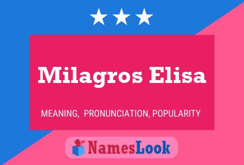 Milagros Elisa Name Poster