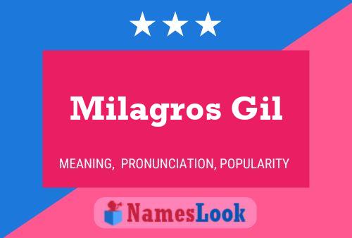 Milagros Gil Name Poster