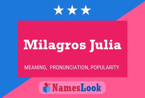 Milagros Julia Name Poster