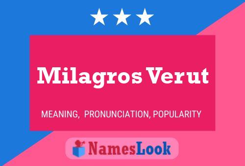 Milagros Verut Name Poster