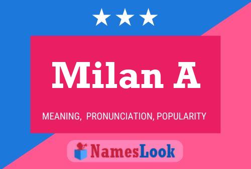 Milan A Name Poster