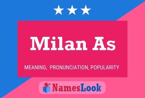 Milan As Name Poster