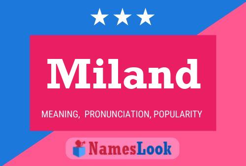 Miland Name Poster