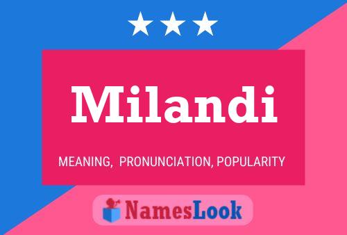 Milandi Name Poster