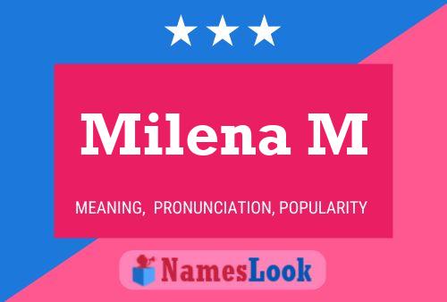 Milena M Name Poster