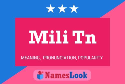 Mili Tn Name Poster