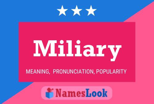 Miliary Name Poster