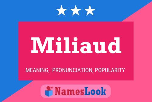 Miliaud Name Poster