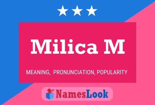 Milica M Name Poster