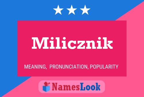 Milicznik Name Poster