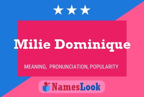 Milie Dominique Name Poster