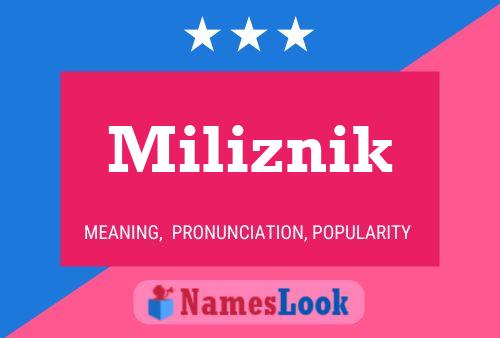 Miliznik Name Poster